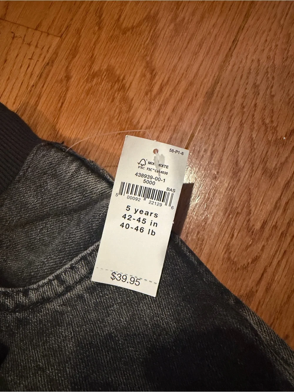GAP Boys Black Acid Wash Jeans